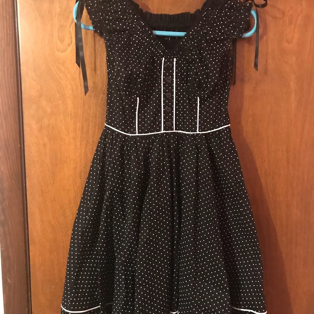 Hell Bunny polka dot swing dress